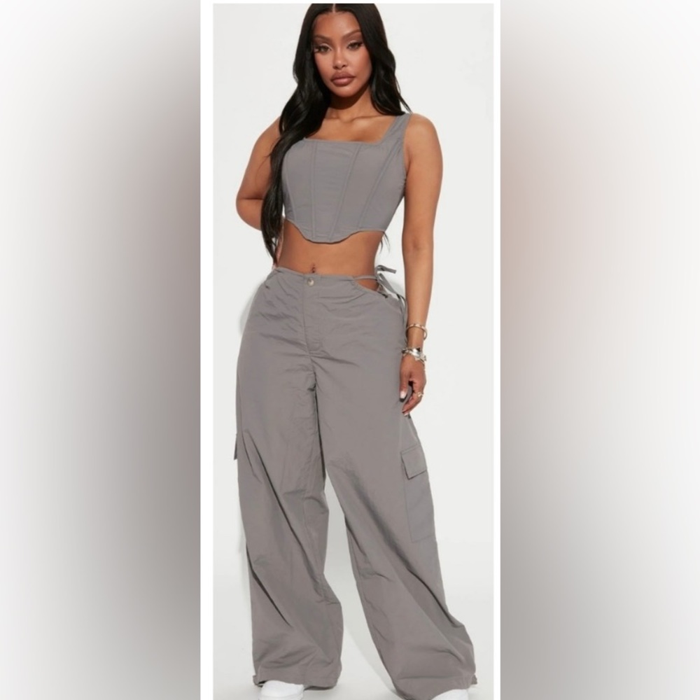 Private Parties Parachute Pant - Charcoal